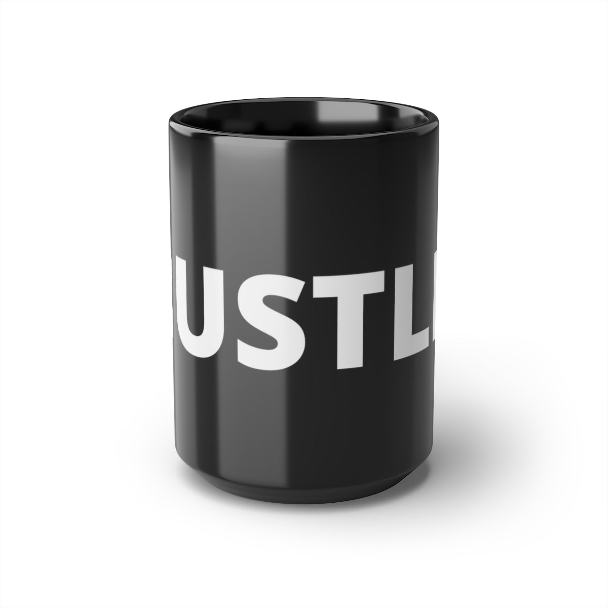 The Hustle Black Mug, 15oz