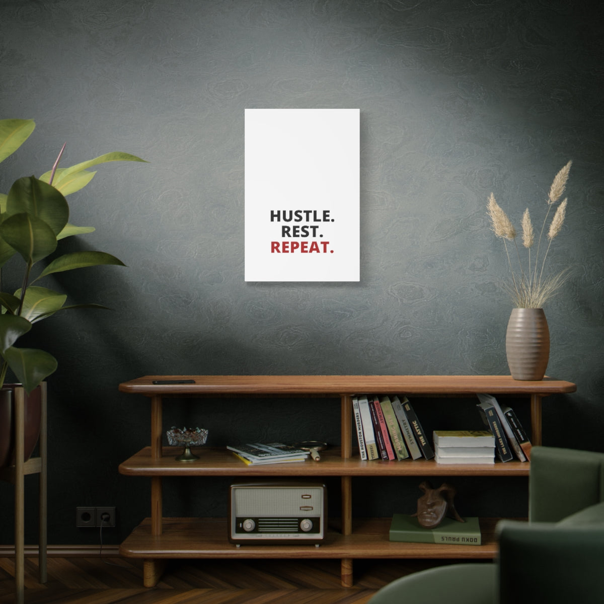 Hustle. Rest. Repeat. - Matte Canvas, Stretched, 1.25"