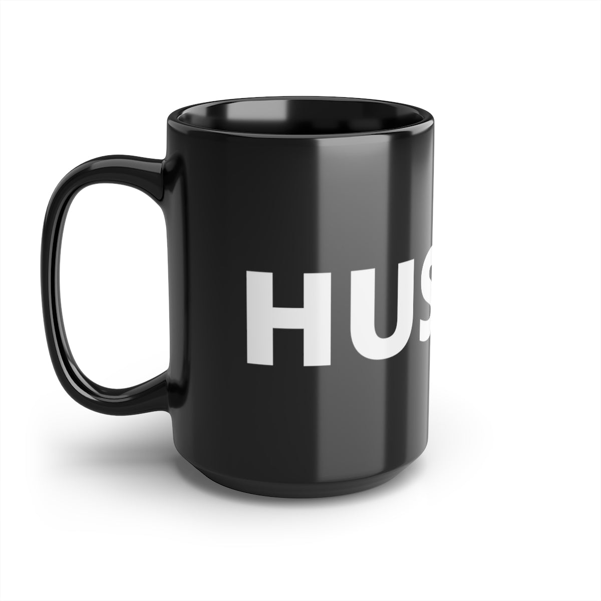 The Hustle Black Mug, 15oz