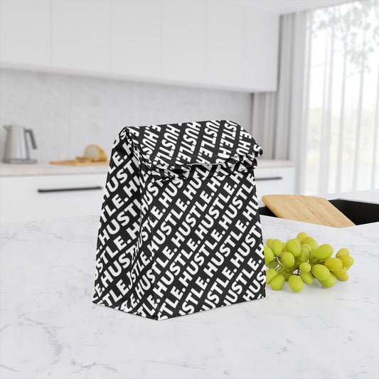 Hustle Polyester Lunch Bag - Black