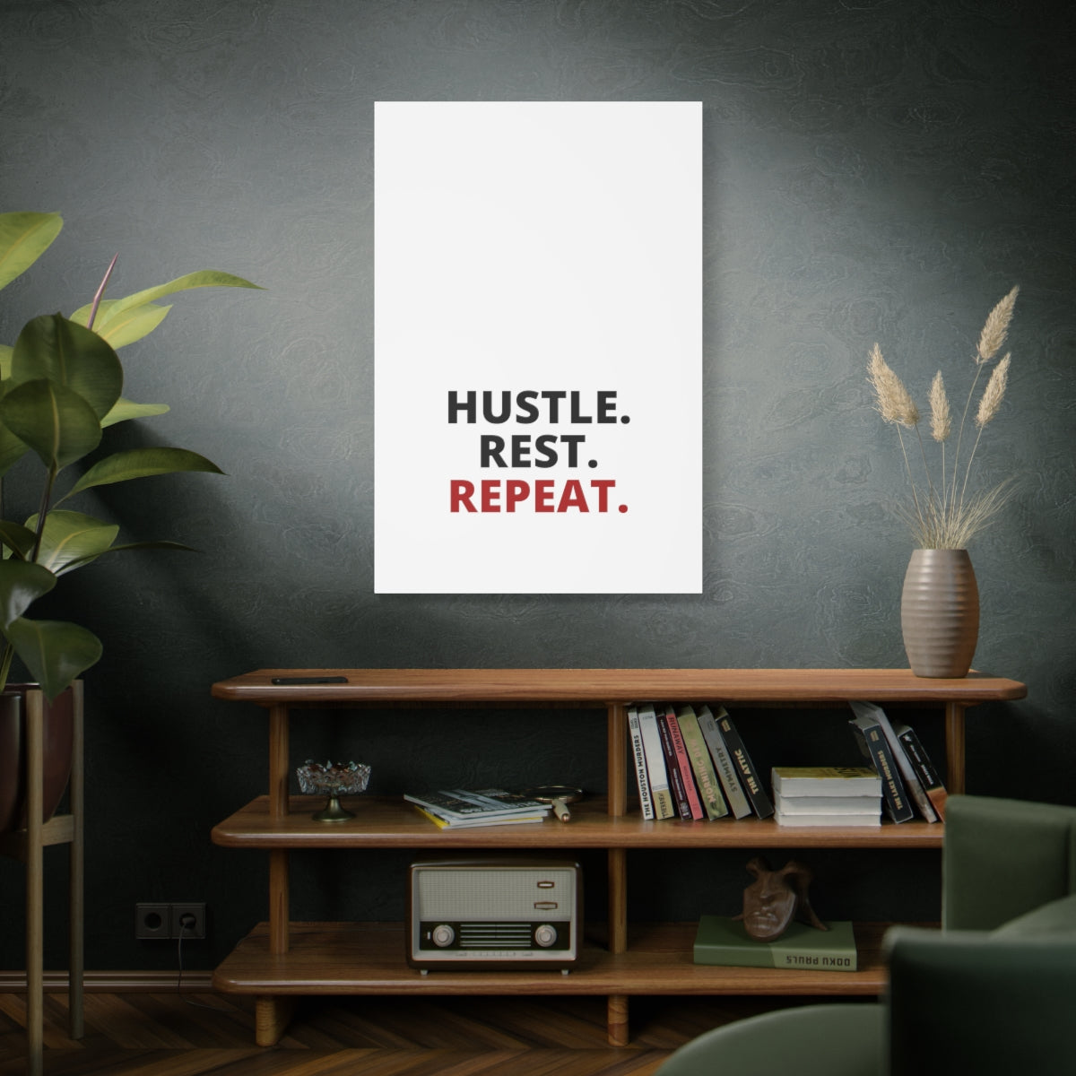 Hustle. Rest. Repeat. - Matte Canvas, Stretched, 1.25"