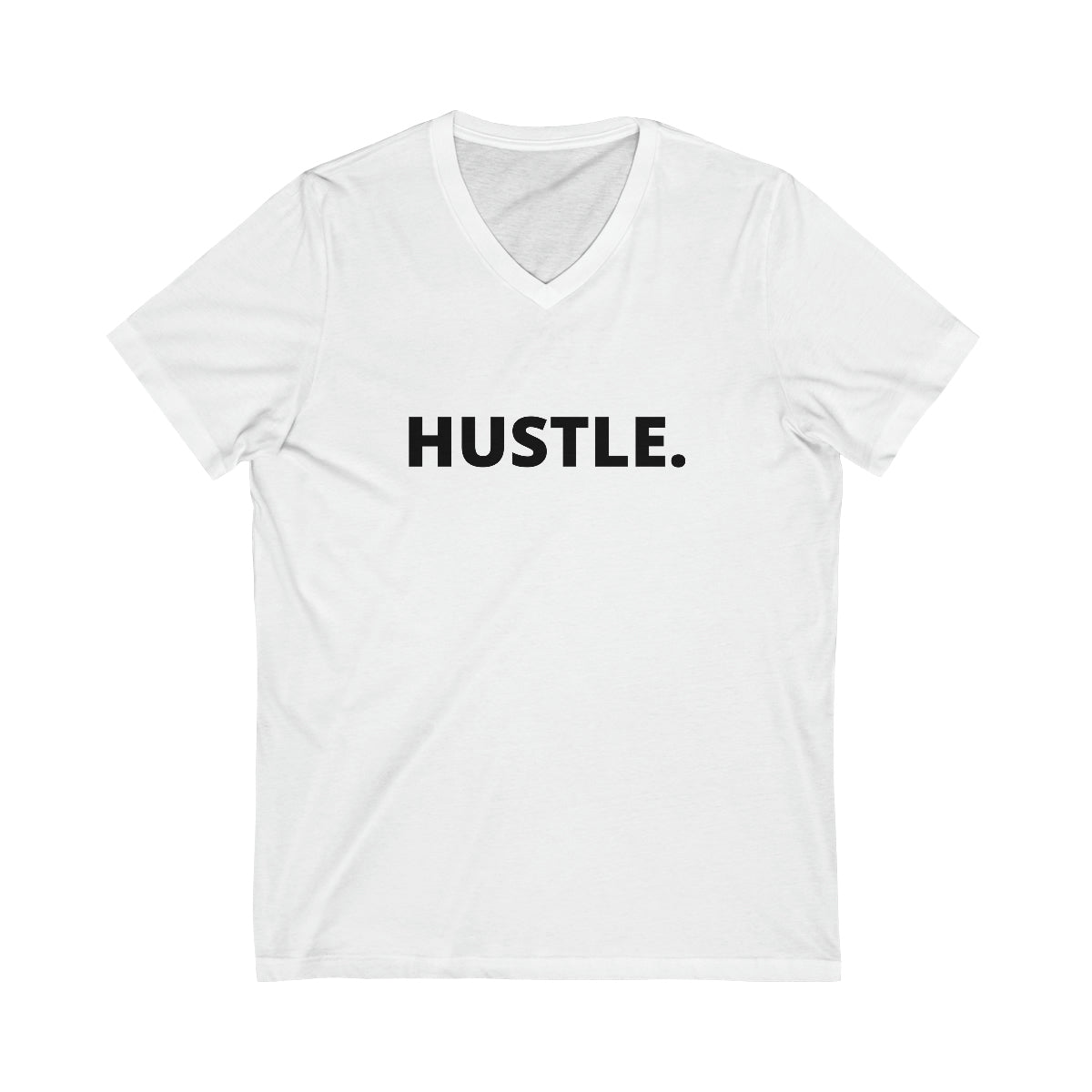 Hustle Unisex Jersey Short Sleeve V-Neck Tee