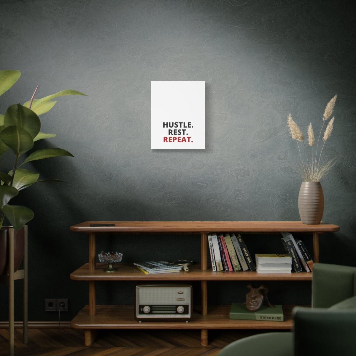 Hustle. Rest. Repeat. - Matte Canvas, Stretched, 1.25"