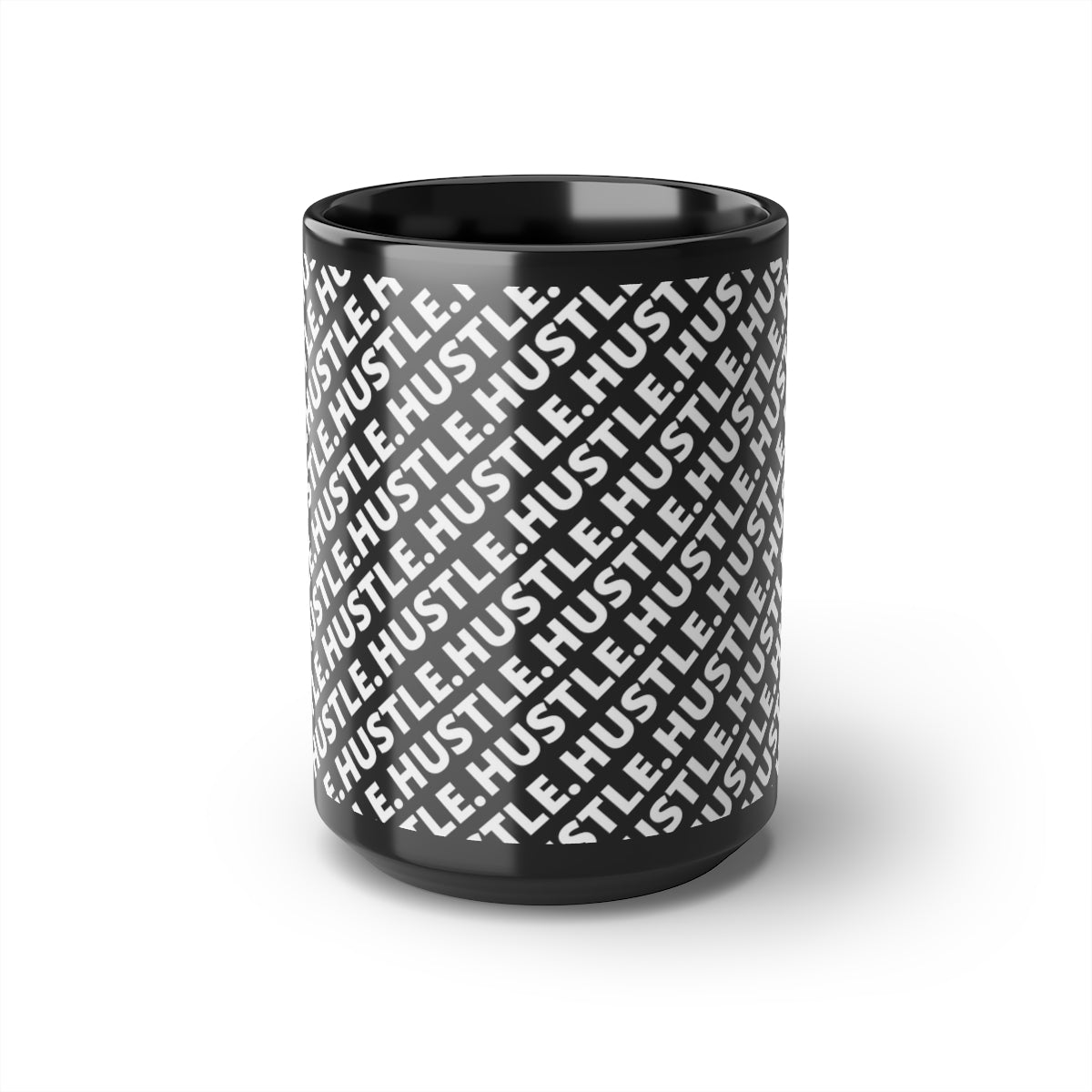 Hustle Black Mug, 15oz