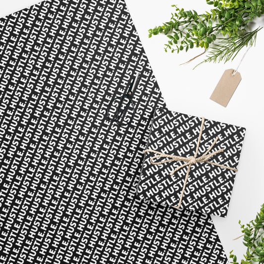 Hustle Wrapping Paper - Black